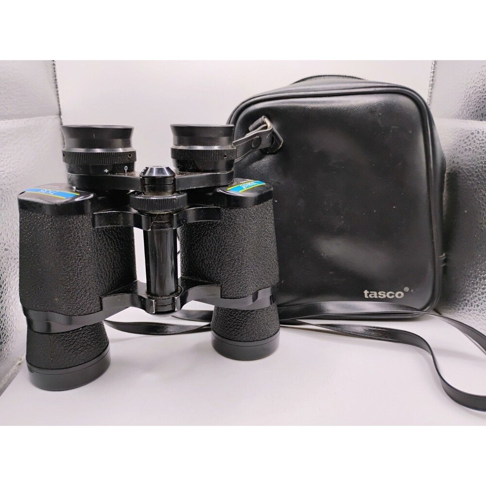 Tasco 304 Black 7x35 346ft/1000 Yards Fully Coated Binoculars 115M/1000M W/ Case